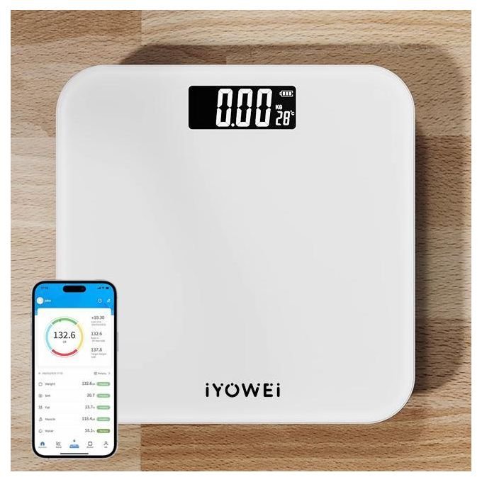 iYOWEI Rechargeble BT Intelligent Weight Scale